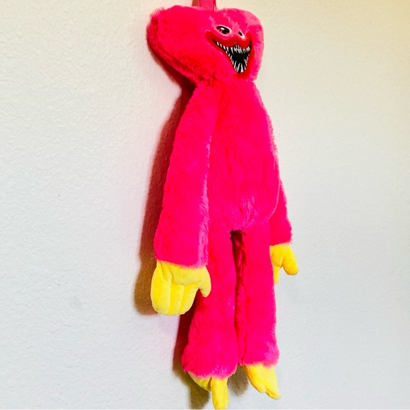 Poppy Playtime Kissy Missy Plush Bag Hot Pink Kids Adults Adjustable Backpack - Picture 6 of 11